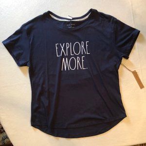 Rae Dunn Women's Tee Shirt XL NWT Explore More